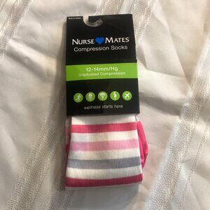 Nurse Mates Compression Socks, Size 9-11